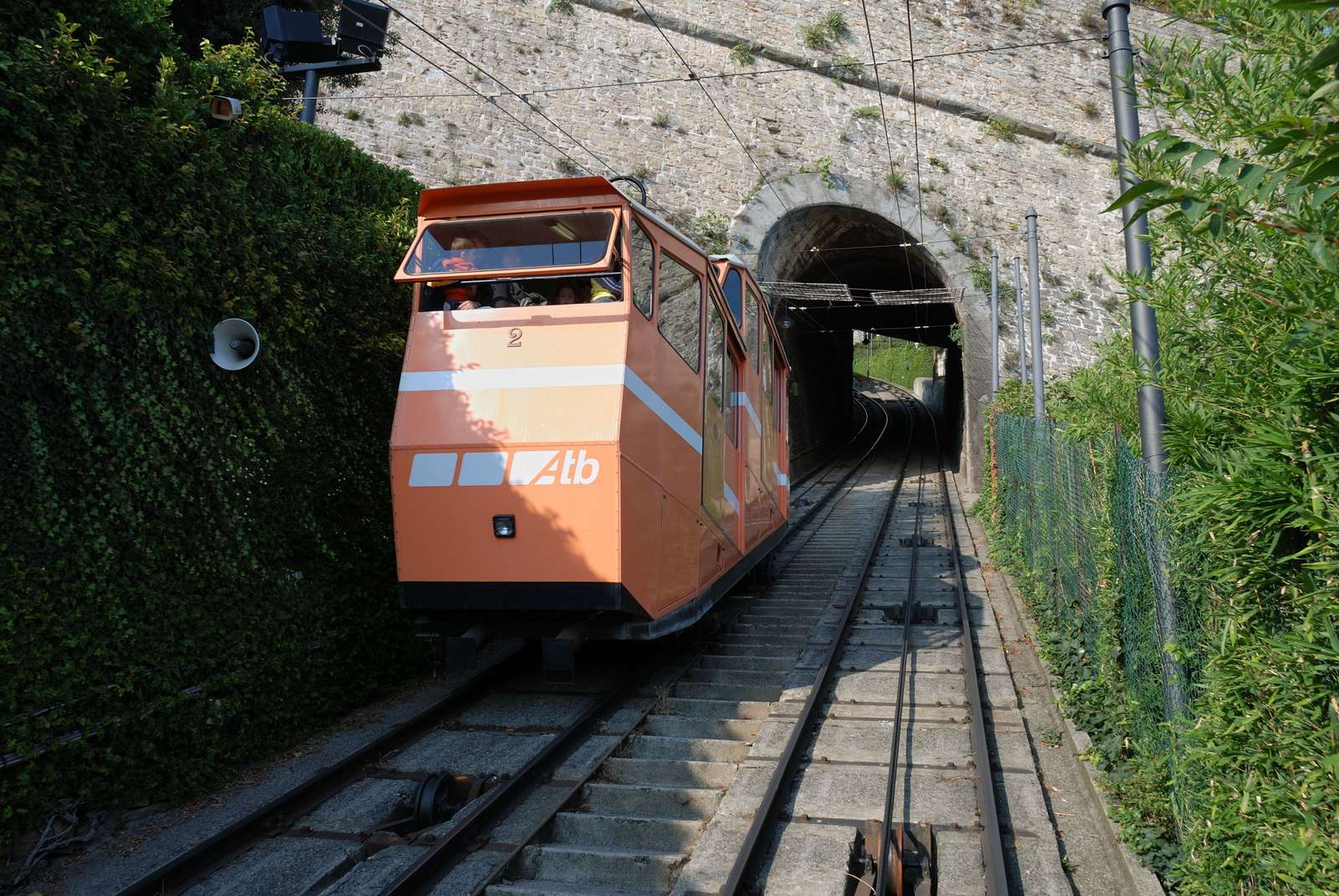 Funicular puzzle online from photo