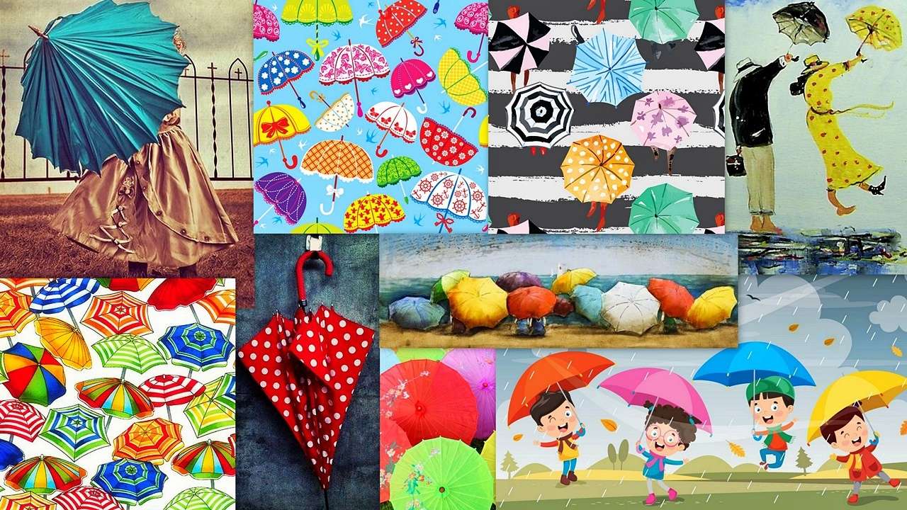 Deštníky online puzzle