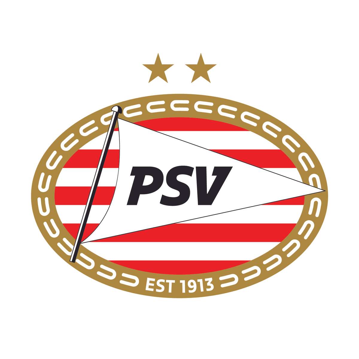 PSV logotyp pussel online från foto