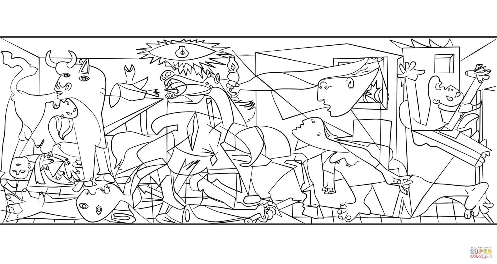 picasso painting of guernica puzzle online from photo