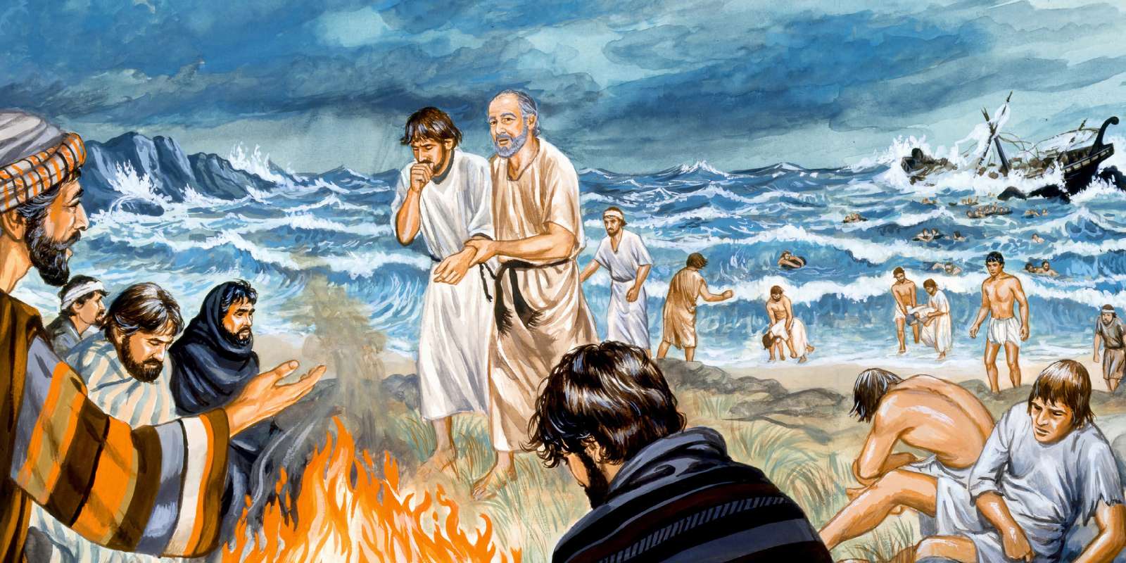 Bible story Paul puzzle online from photo