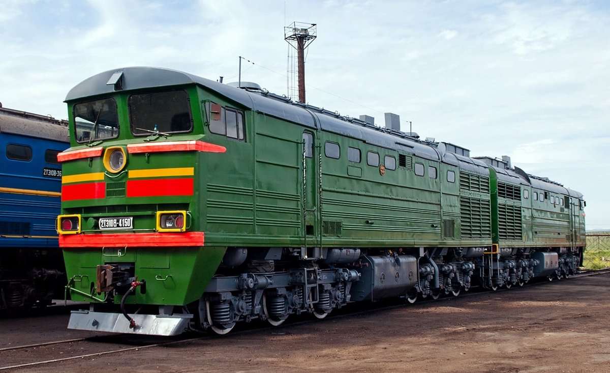 USSR locomotives puzzle online from photo