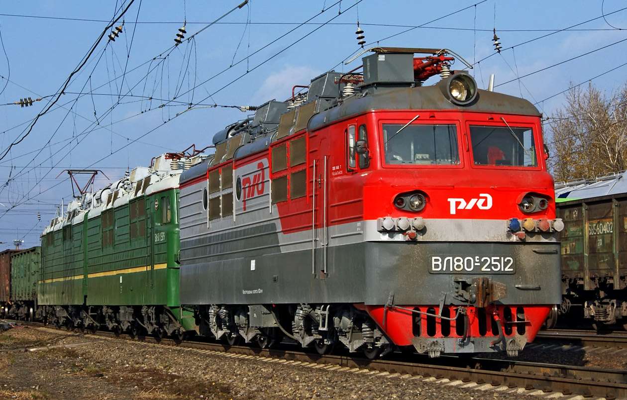 ロシア鉄道の電気機関車 オンラインパズル