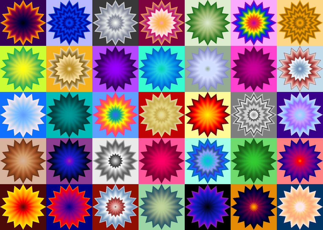 Colorful stars puzzle online from photo