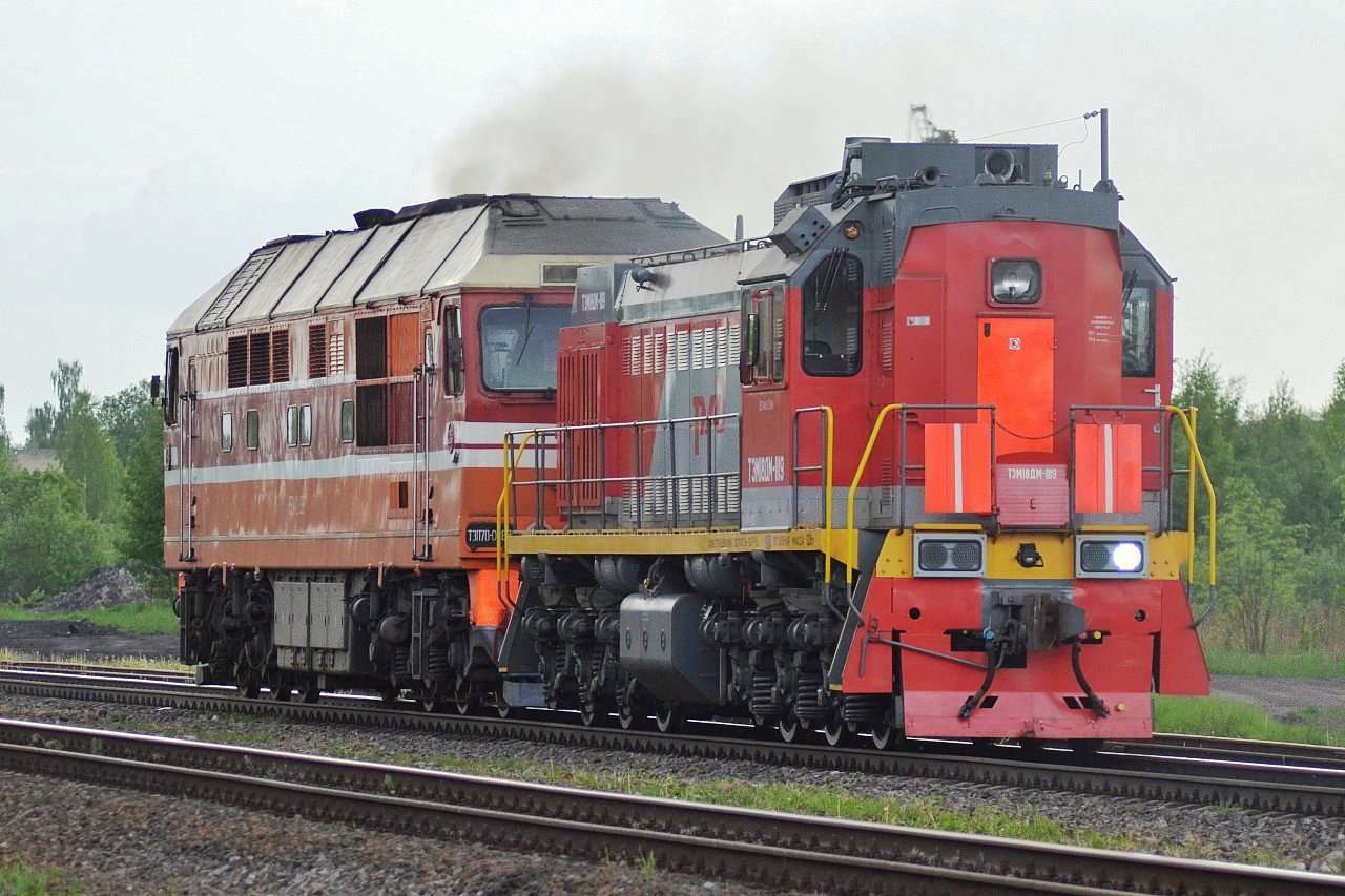 diesellokomotiv från ryska järnvägarna Pussel online