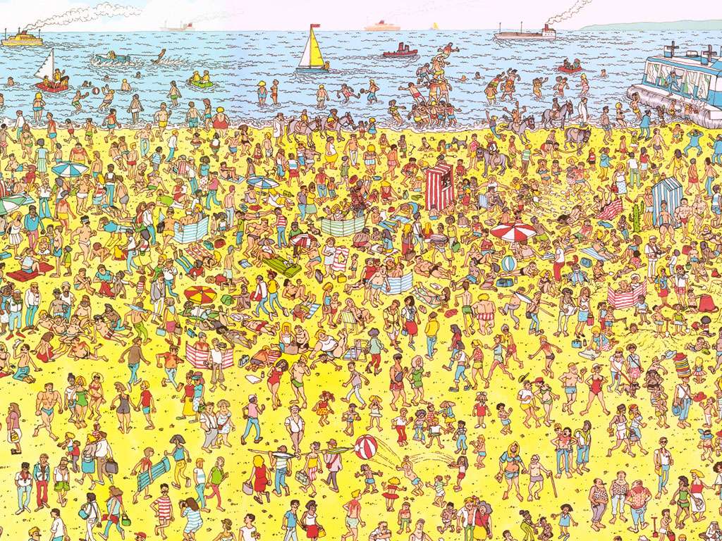 waldo puzzle beach puzzle online from photo