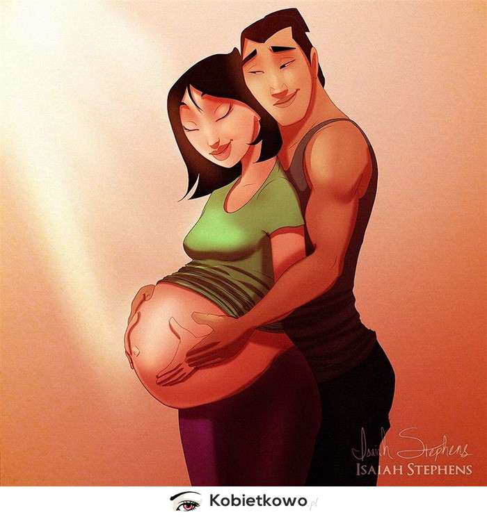 Mulan pregnant puzzle online from photo