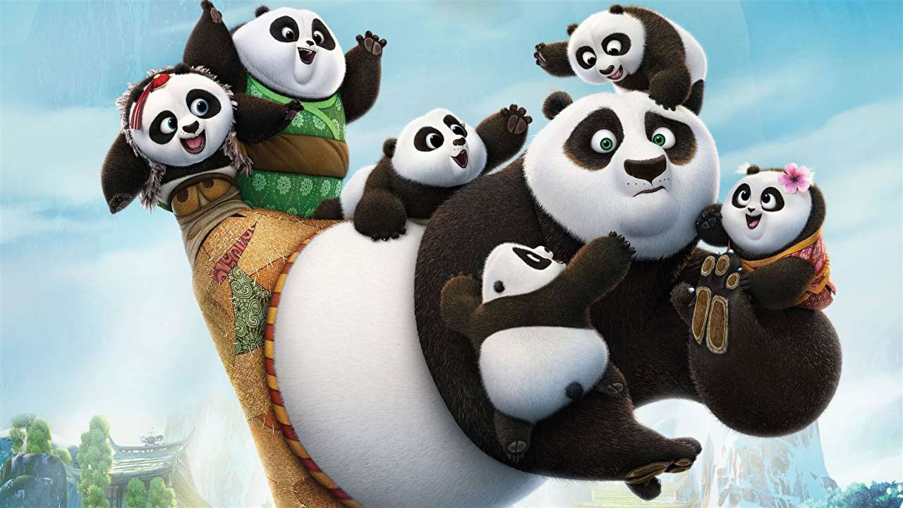 панда кунг фу онлайн-пазл