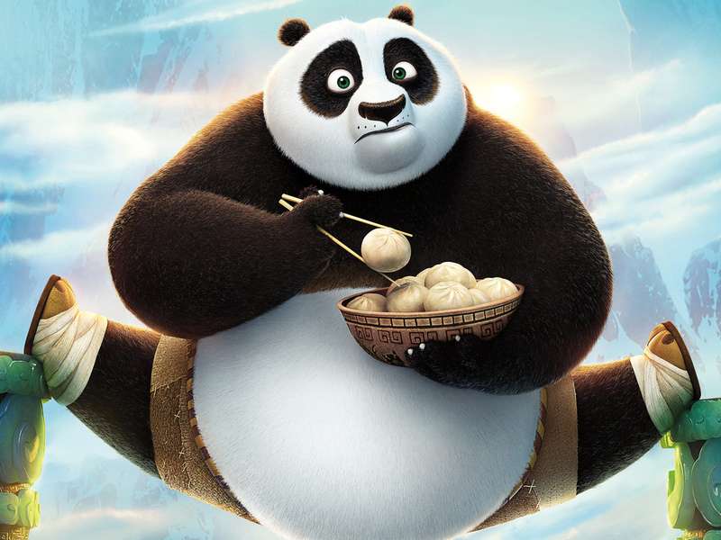 kung fu panda pussel online från foto