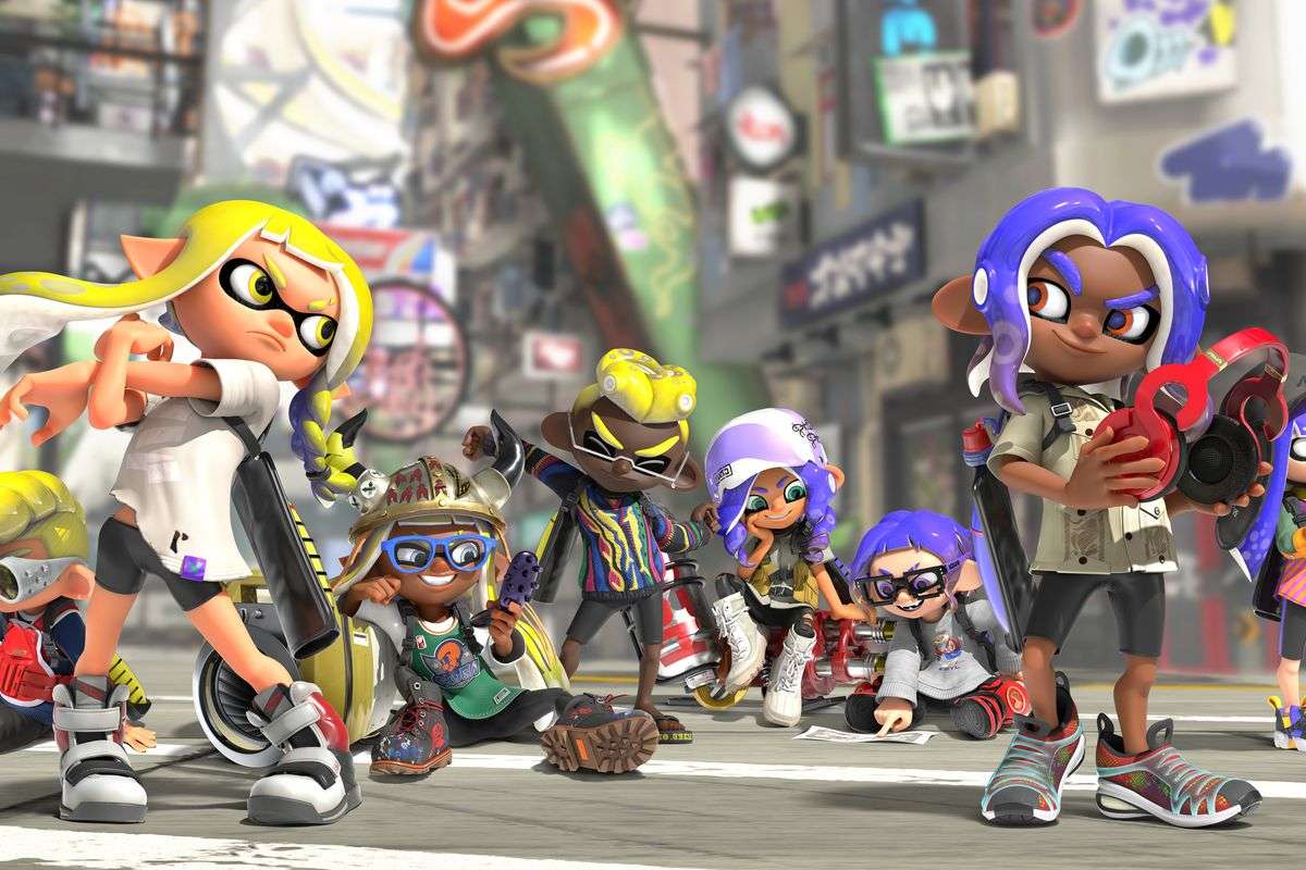 Splatoon Puzzle puzzle online from photo