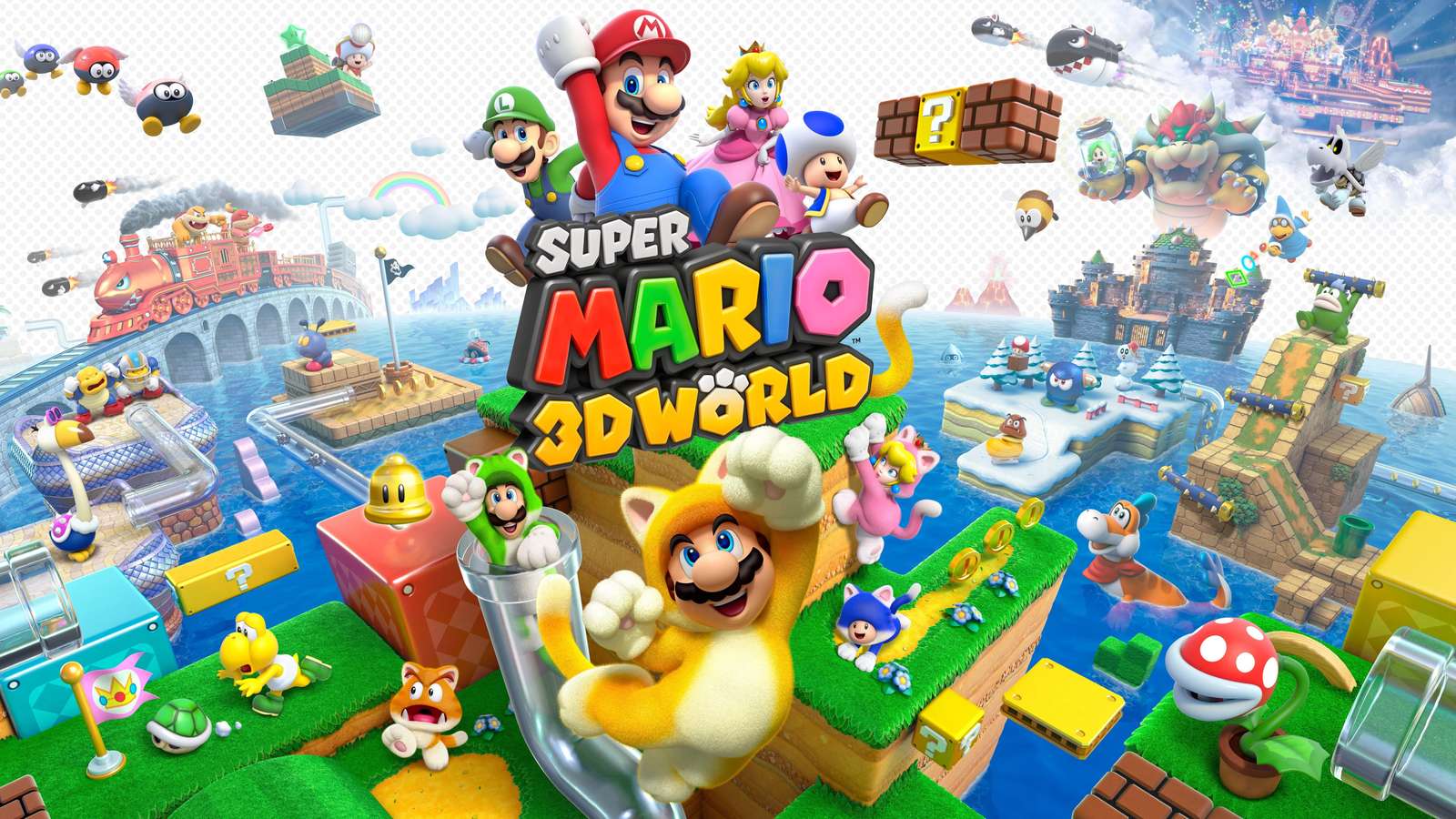 Mario 3D world puzzle online from photo