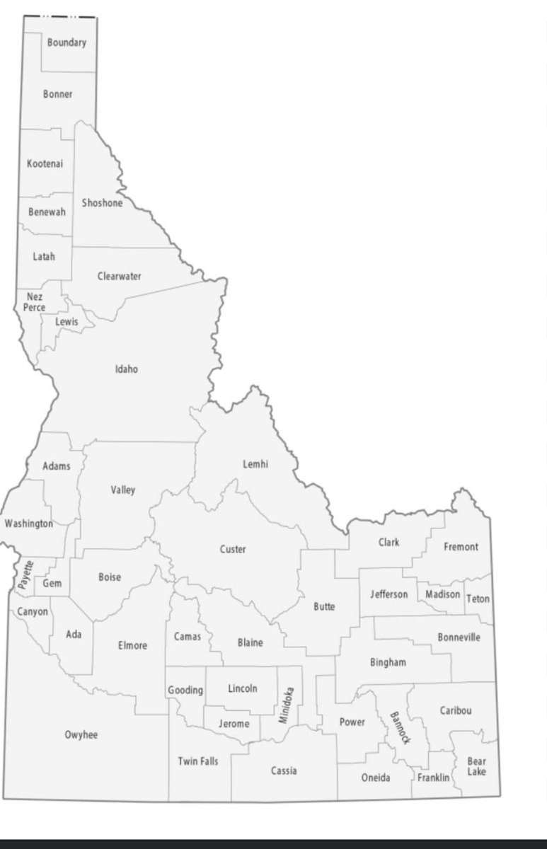 Idaho-Rätsel Online-Puzzle