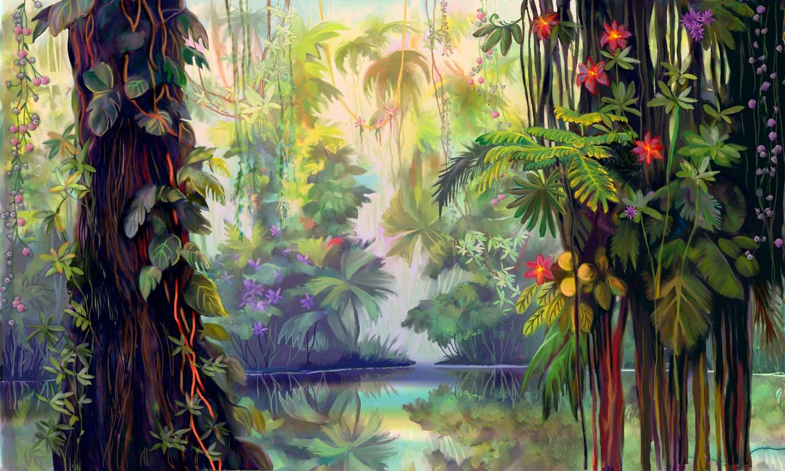 Jungle Life Tranquility online puzzle