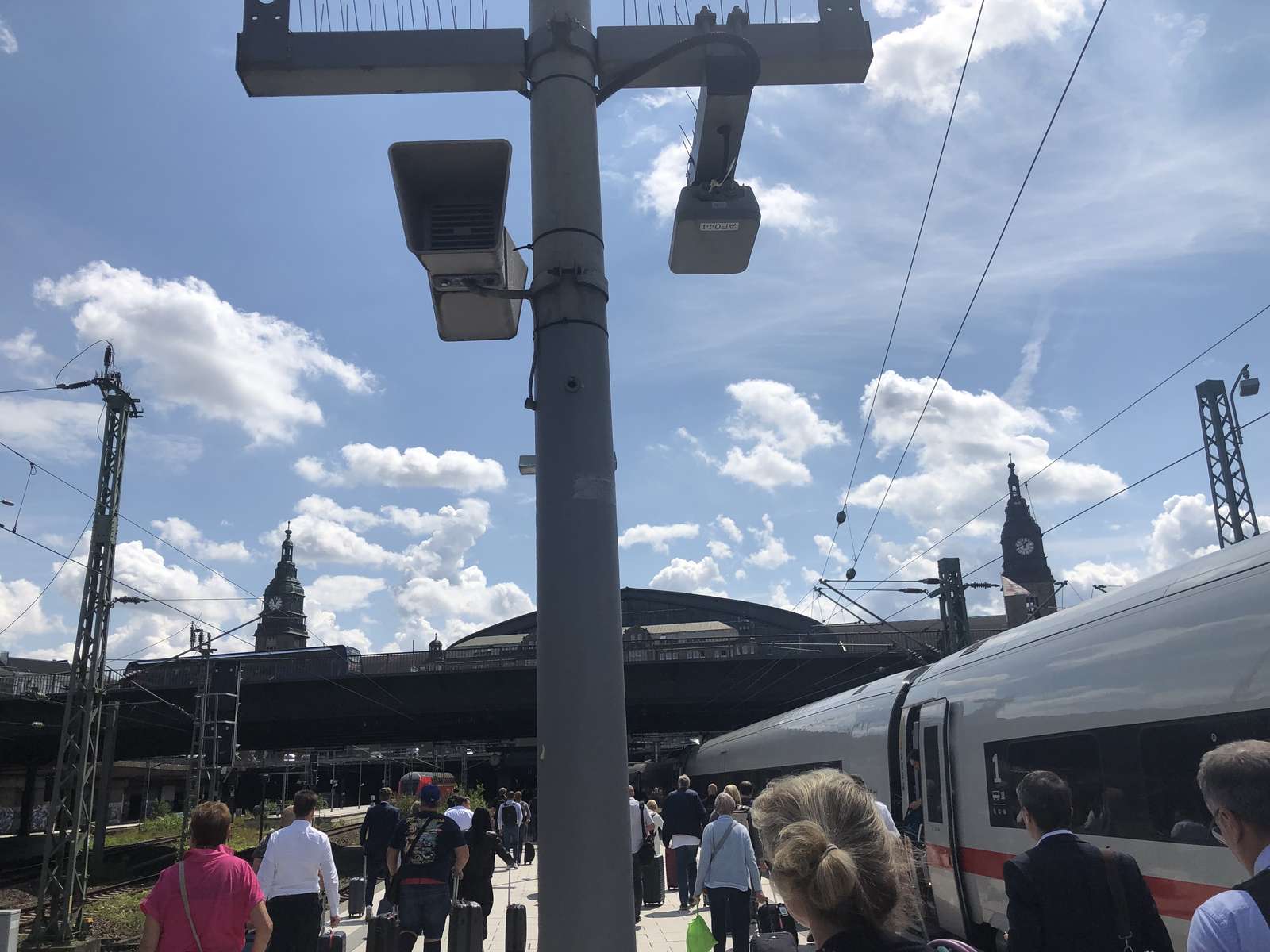 Hamburg központi pályaudvara puzzle online fotóról