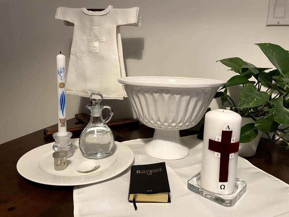 Symbolen van de doop puzzel online van foto
