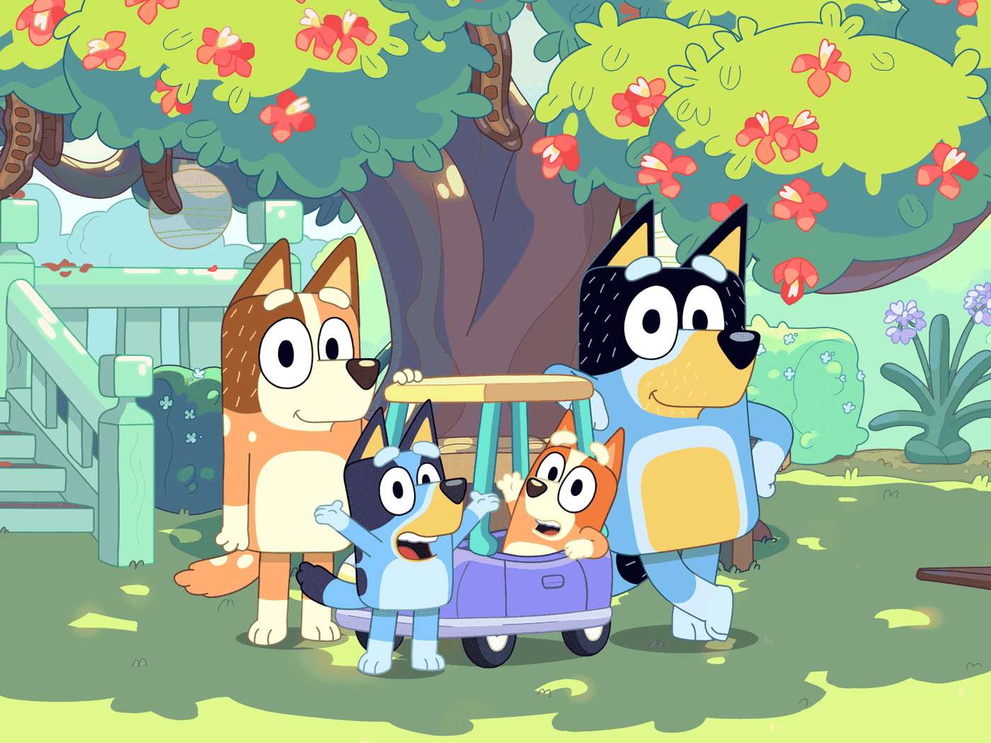 Bluey and family online puzzle