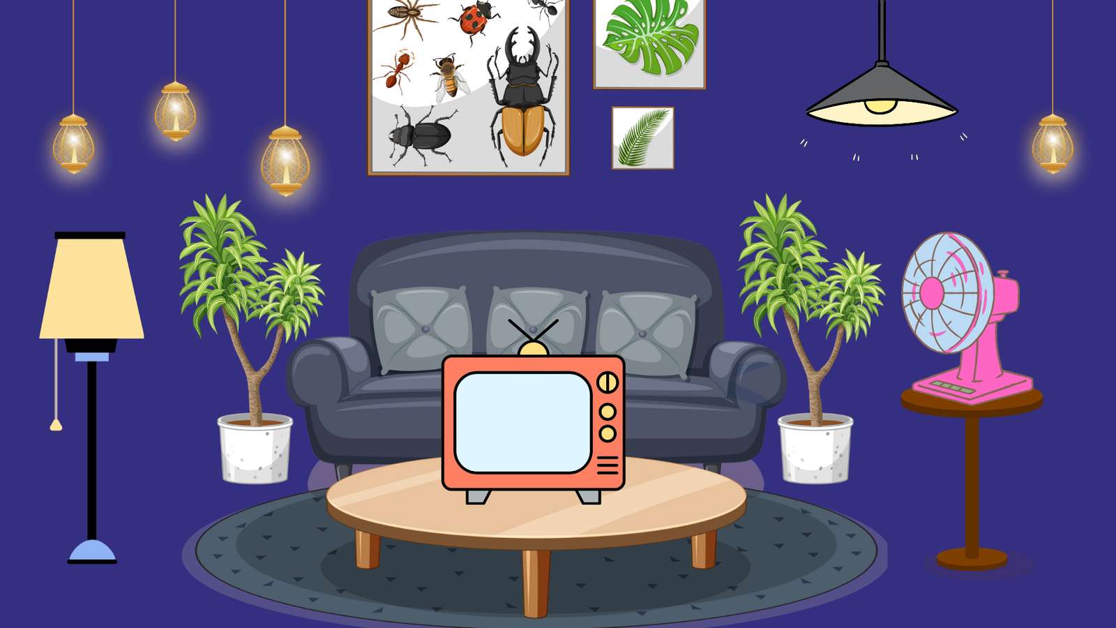 Living room online puzzle