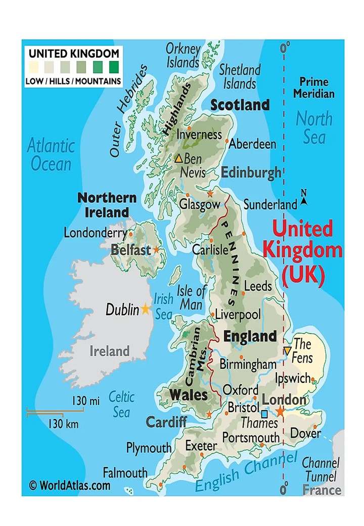 El Reino Unido puzzle online a partir de foto