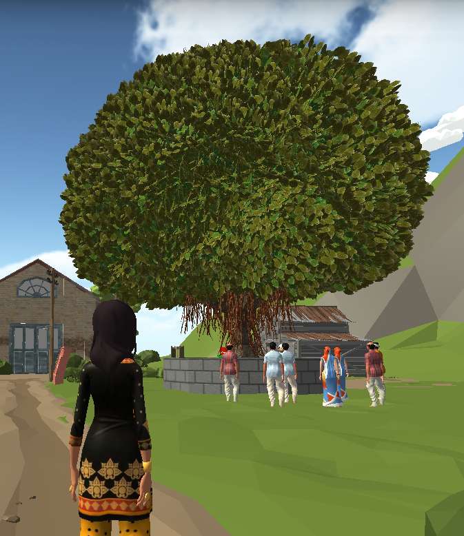 Banyan träd pussel online från foto