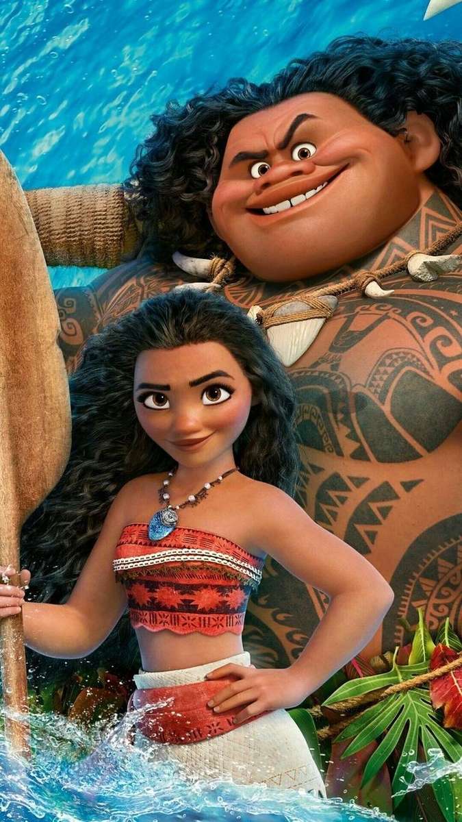 Moana and Maui online puzzle