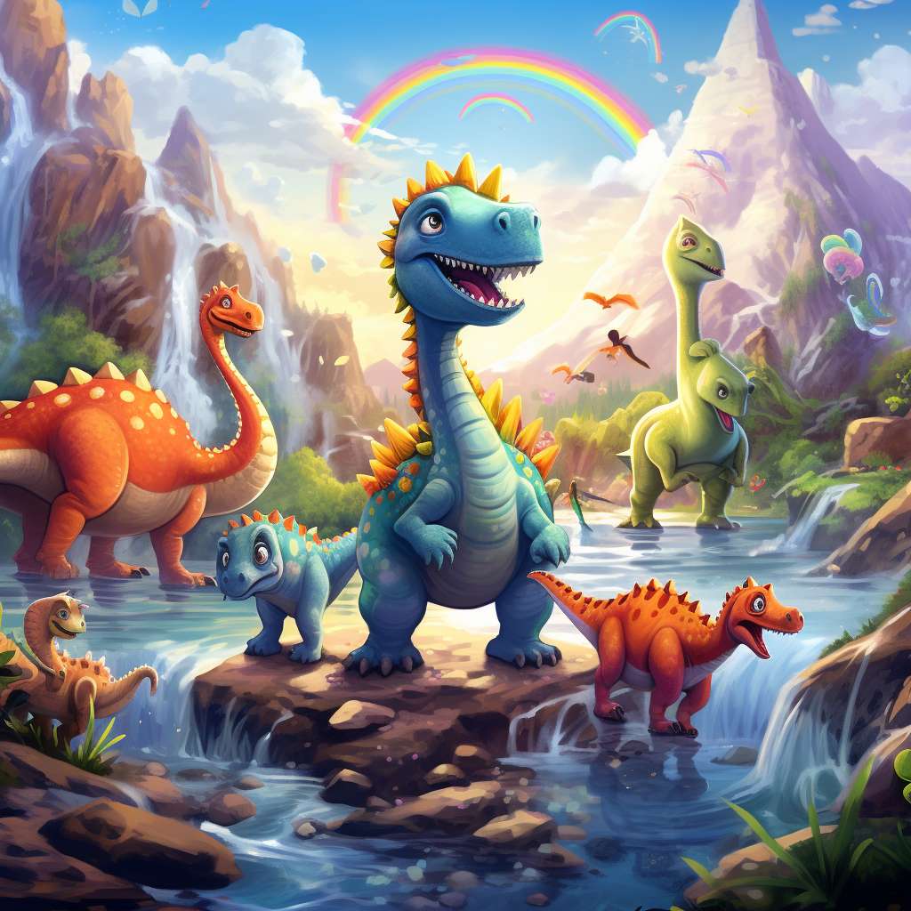 dinosaurs puzzle online from photo