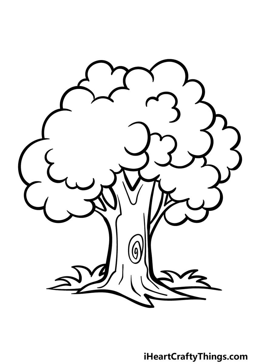 Картина дерева онлайн пазл