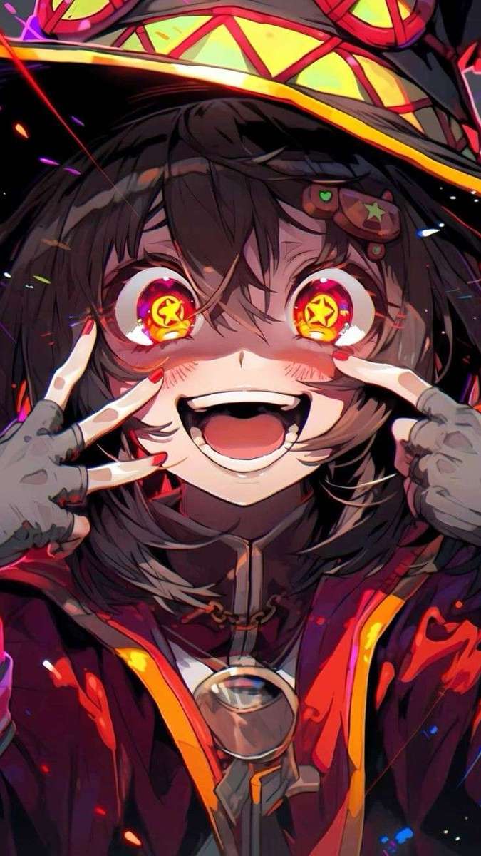 Arch-wizard Megumin puzzle online from photo