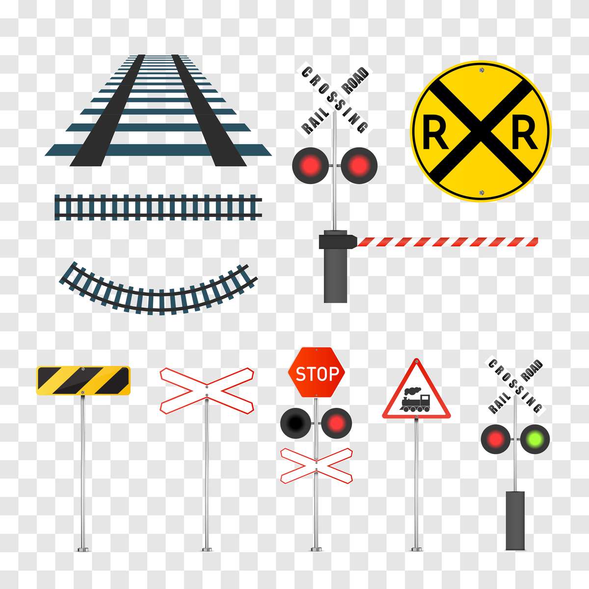 train safety puzzle online from photo
