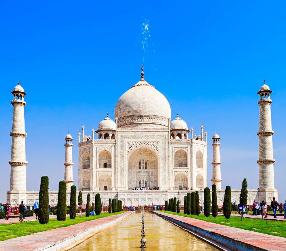 Taj mahal puzzle online from photo