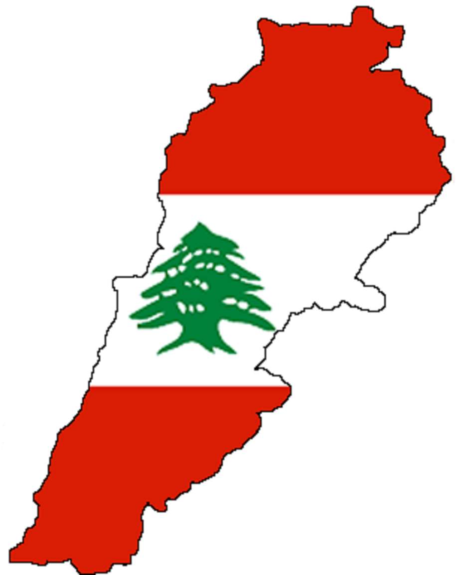Karte von Libanon Online-Puzzle