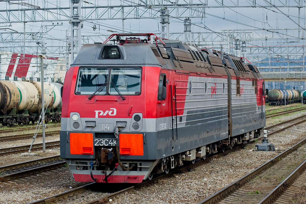 lokomotiv rzhd pussel online från foto