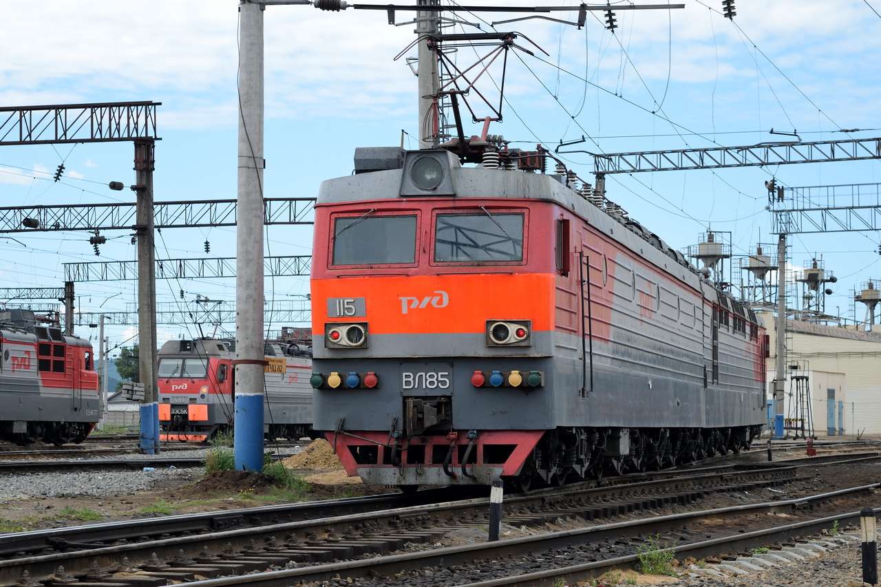 Ryska järnvägens lok pussel online från foto