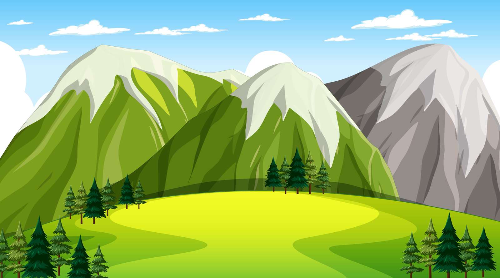Valley Clip art puzzle online from photo