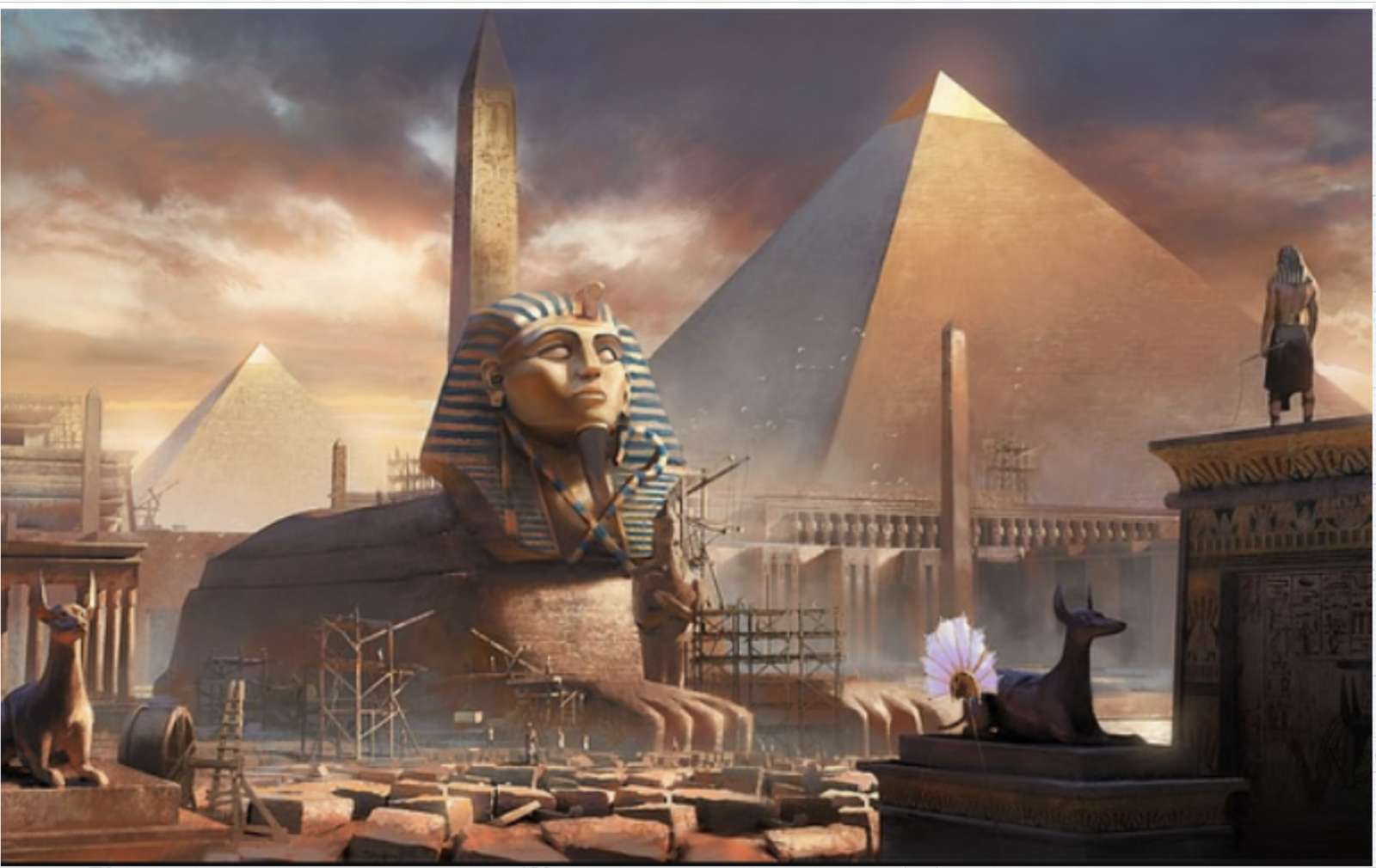 Οι μεγάλες πυραμίδες της Αιγύπτου online παζλ