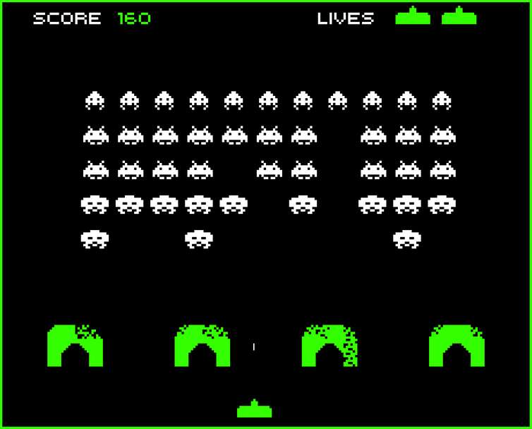 SPACE INVADERS puzzle online from photo