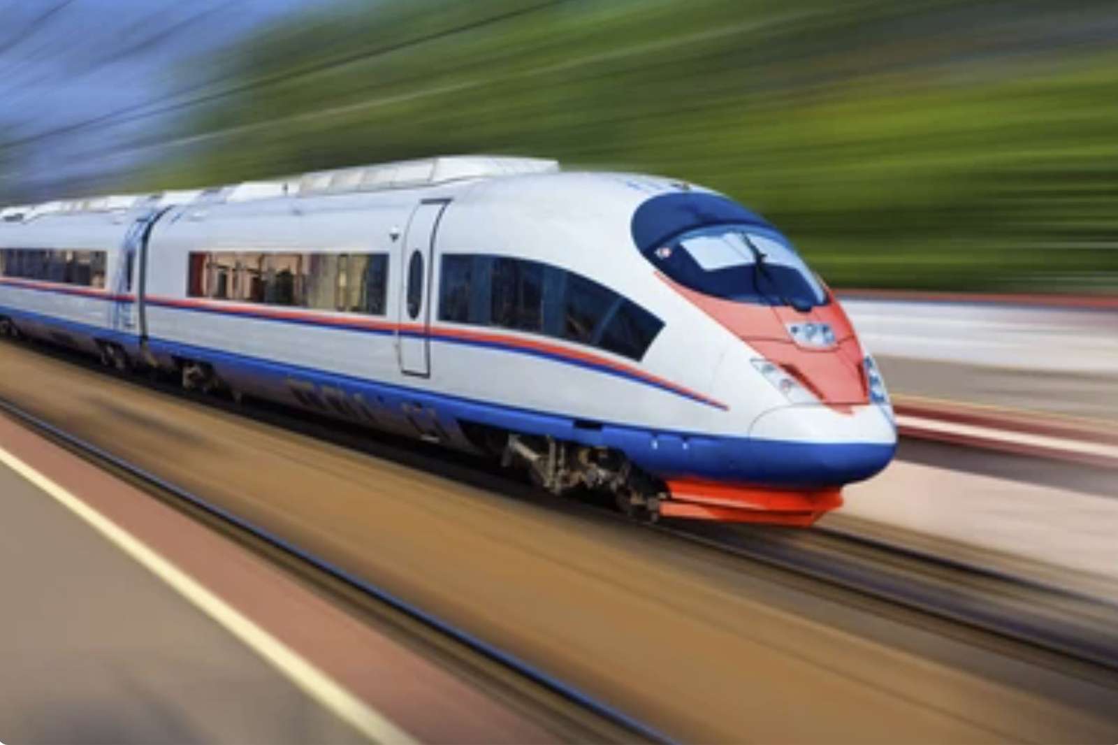 trem de velocidade puzzle online a partir de fotografia