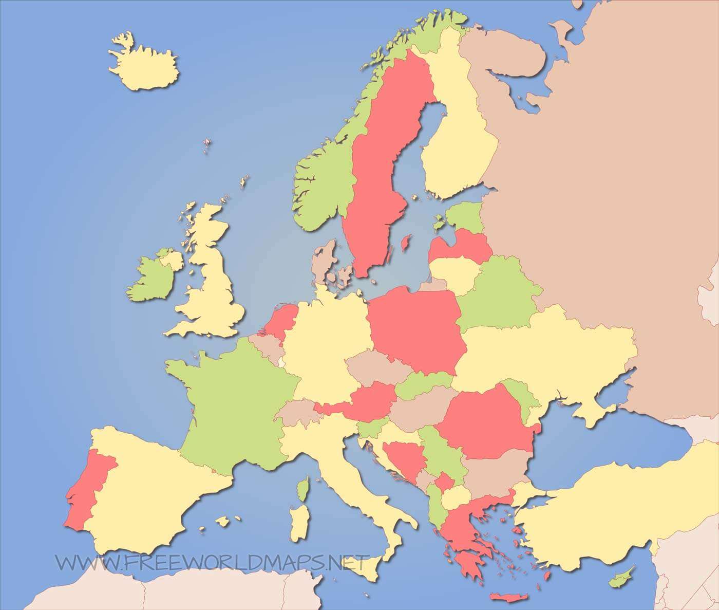 Карта європі скласти пазл онлайн з фото