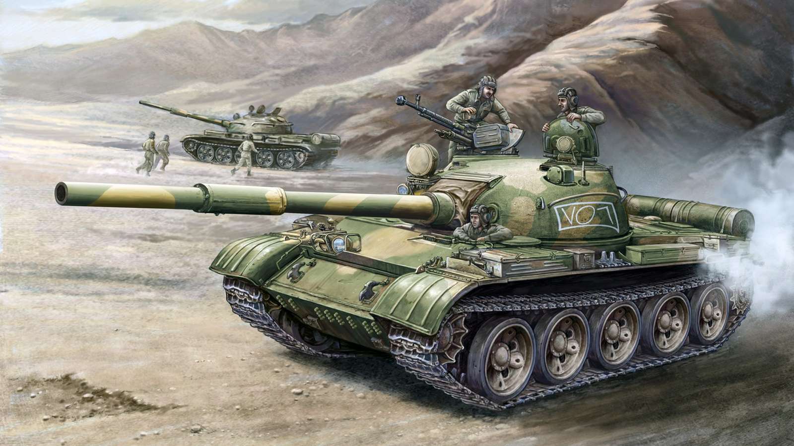 Tanque T-62 puzzle online