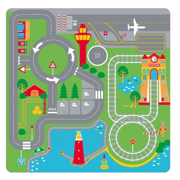 city ​​road puzzle online from photo