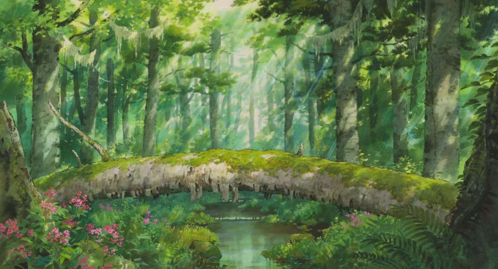 anime-natuur puzzel online van foto