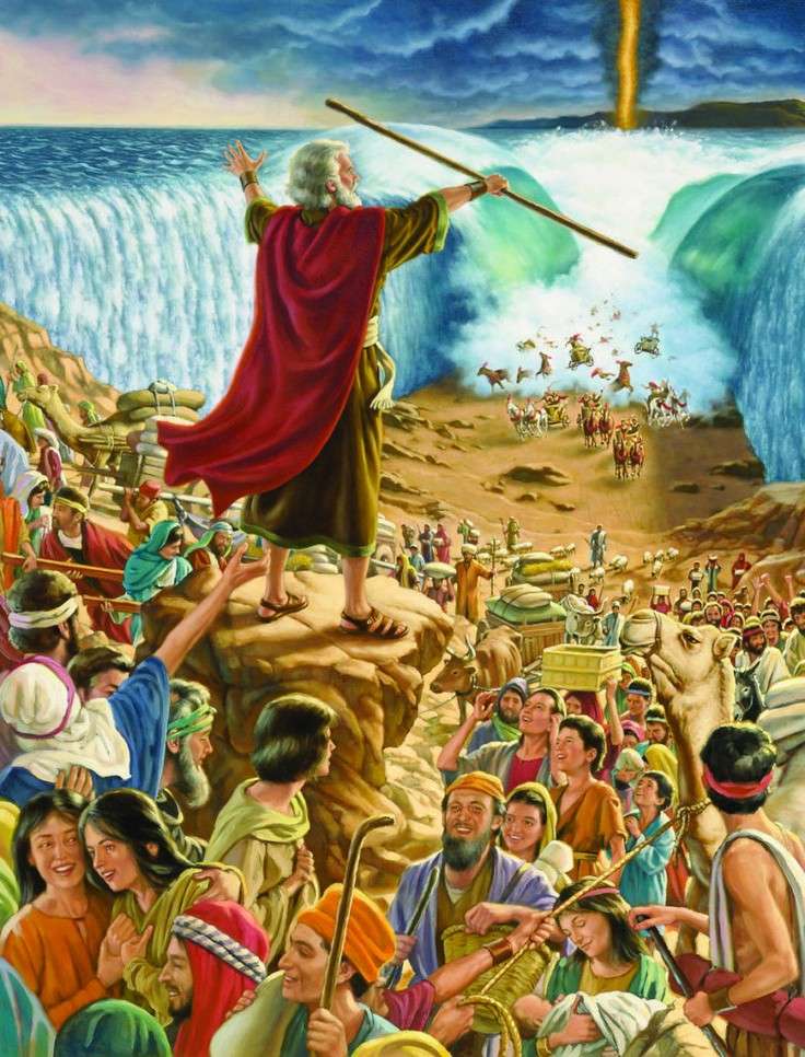 Cross the red sea puzzle online from photo
