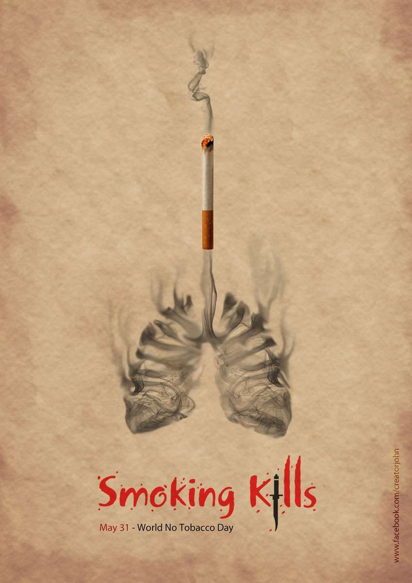 smoking kills puzzle online from photo