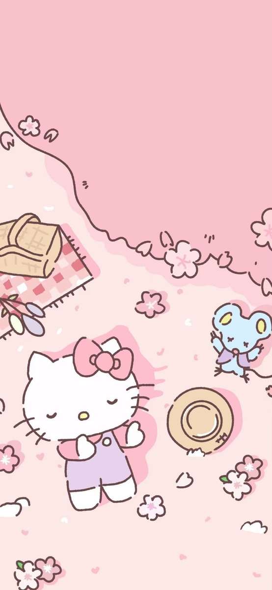 Hello Kitty puzzle online fotóról
