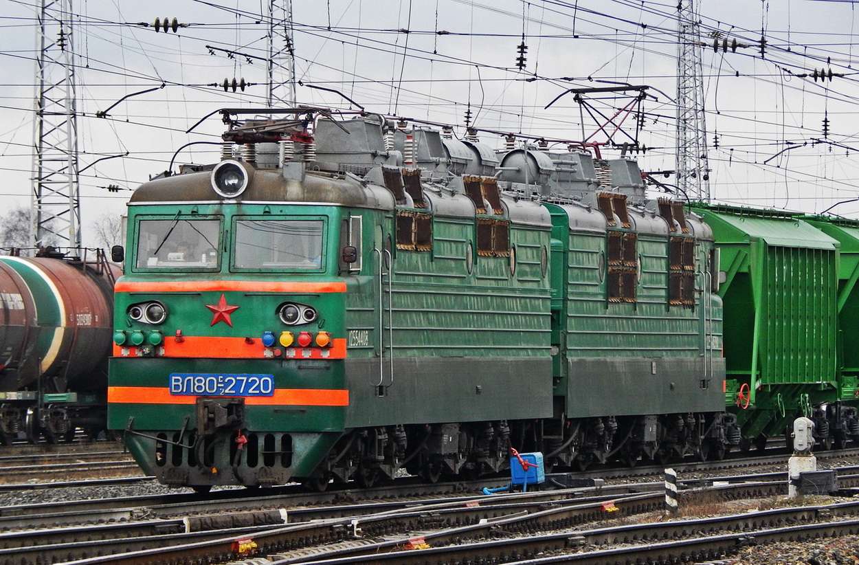 електрически локомотив vl80s-2720 онлайн пъзел от снимка