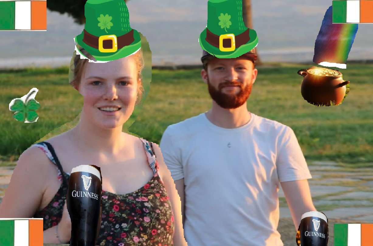 Nine en Tobias i Irland pussel online från foto