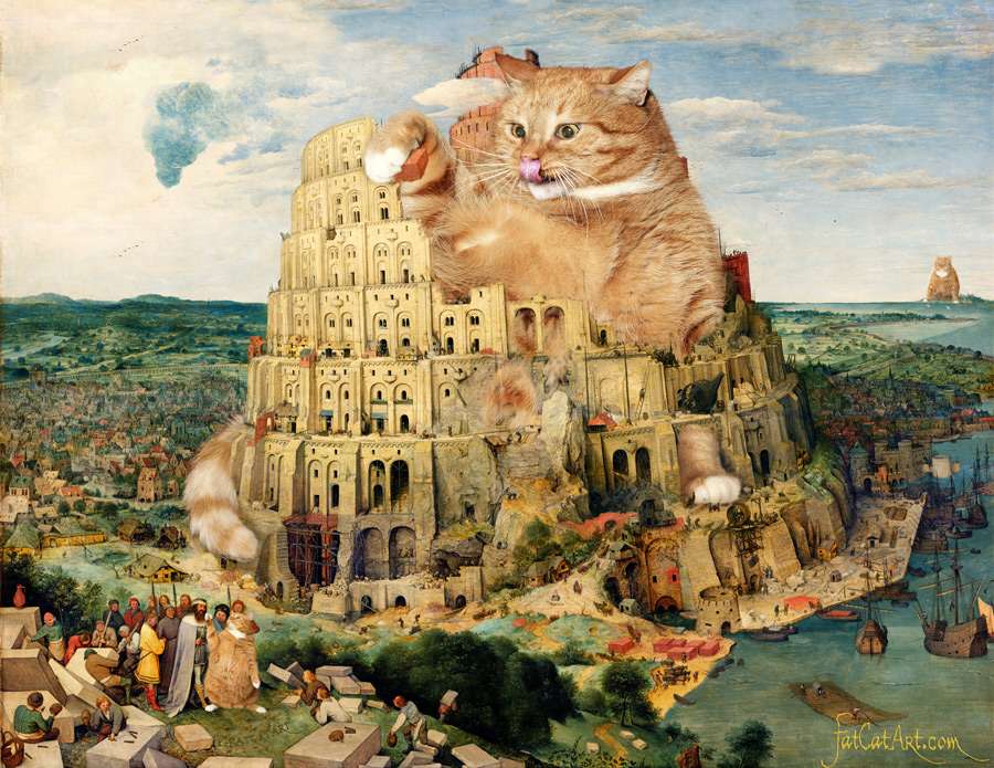 Babel-Katze Online-Puzzle