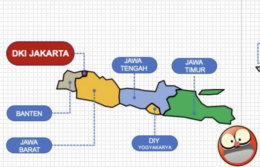 Peta Província de Jawa puzzle online