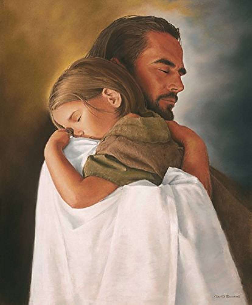 Исус прегръща онлайн пъзел от снимка