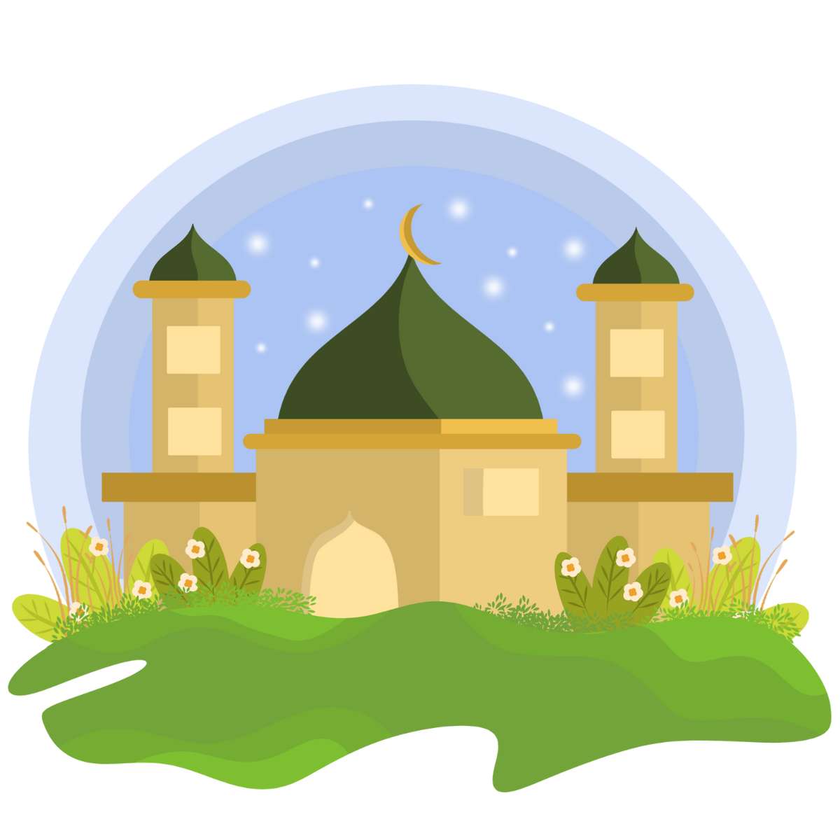 Masjid Biru puzzle online fotóról