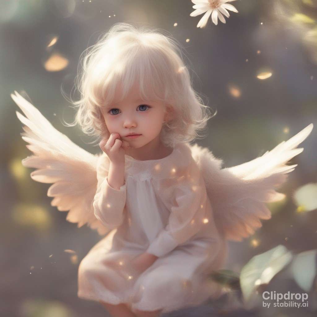 малък ангел онлайн пъзел от снимка